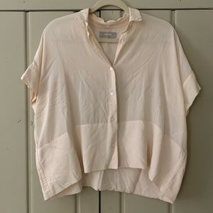 Everlane clean silk blouse